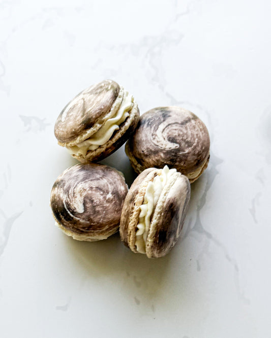 Caramel Latte Macarons