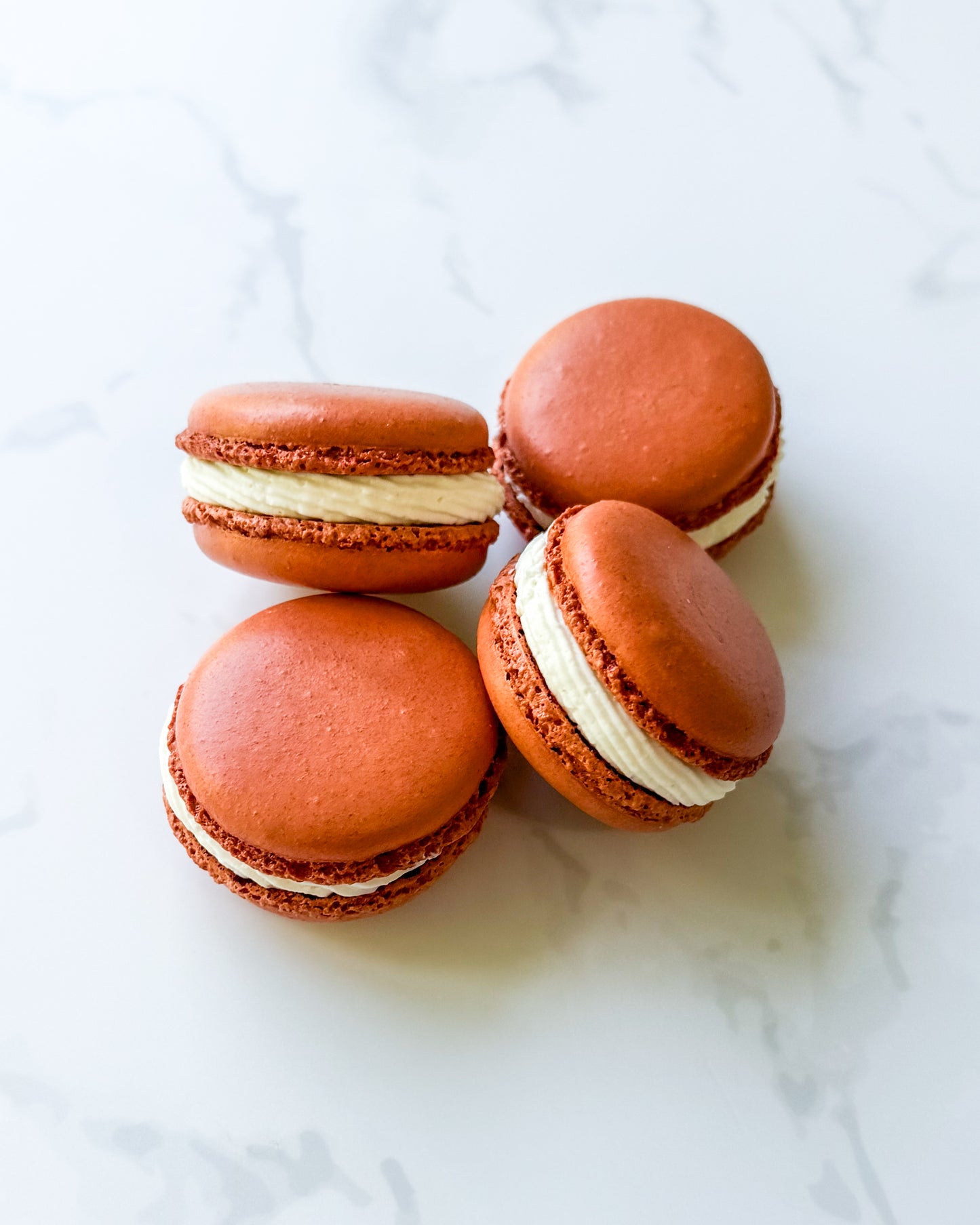 Pumpkin Chai Cheesecake Macarons