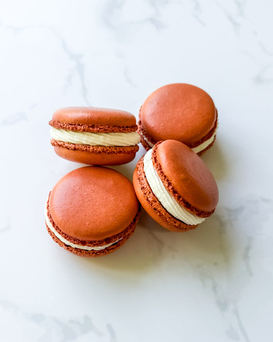 Pumpkin Chai Cheesecake Macarons
