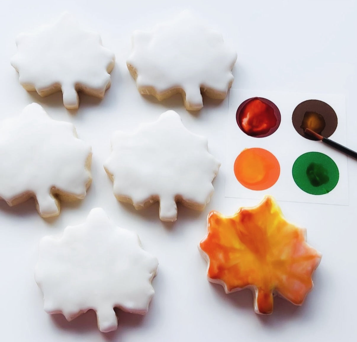 Paint Your Own Fall Leaves Cookie Kit Special